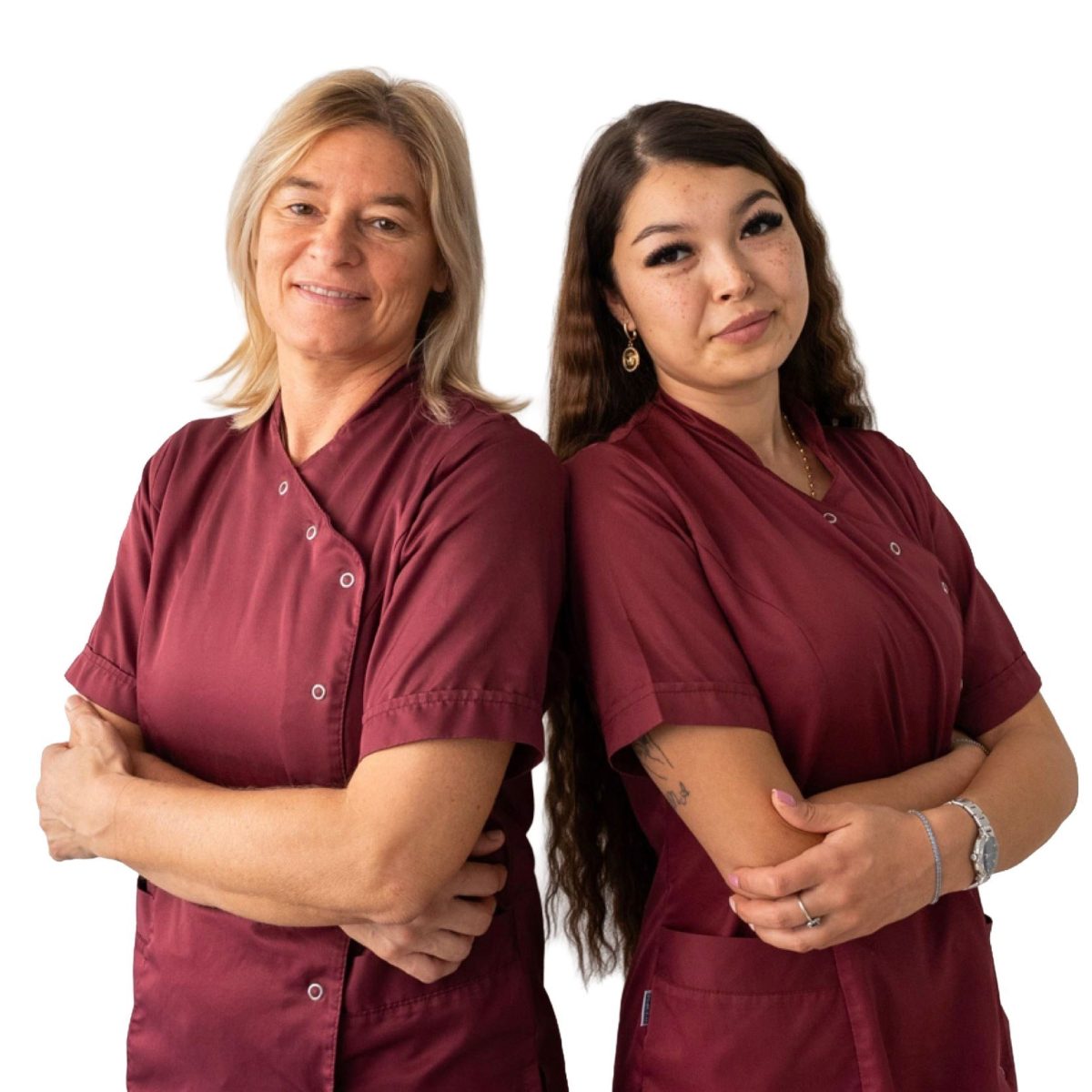 Katia e Alexandra assistenti alla poltrona